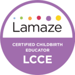 Lamaze certified childbirth educator logo
